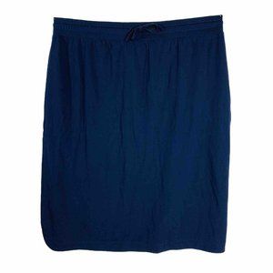 Main Street Exchange Olivia Activewear Skirt Plus Sz 2XL Blue Lined A Line Flow